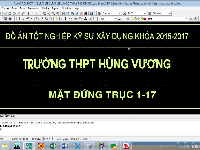 Đồ án tốt nghiệp kỹ sư xây dựng Trường THPT Hùng Vương 9 tầng [File cad + thuyết minh]